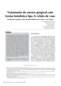 Tratamento do sorriso gengival com toxina botulínica tipo A: relato