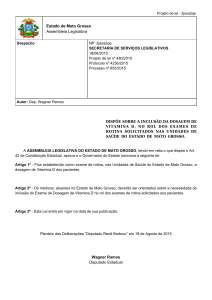 Proposição - Assembleia Legislativa do Estado de Mato Grosso