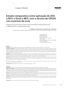 Estudo comparativo entre aplicação de ATA a 90% e fenol a 88