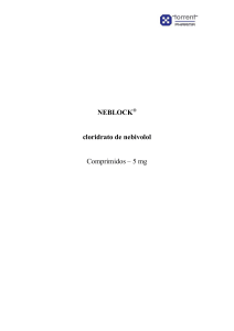 NEBLOCK cloridrato de nebivolol Comprimidos – 5 mg