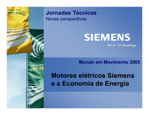 Motores eletricos Siemens e a Economia de Energia