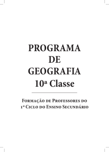 PROGRAMA DE GEOGRAFIA 10ª Classe