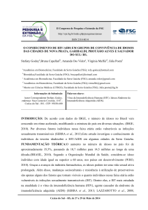 O CONHECIMENTO DE HIV/AIDS EM GRUPOS DE CONVIVÊNCIA