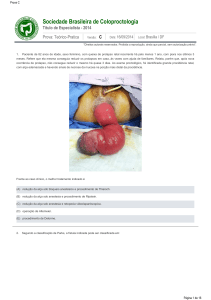 Prova C - Sociedade Brasileira de Coloproctologia