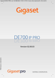 Gigaset DE700 IP PRO &ndash; muito mais do que apenas telefonar
