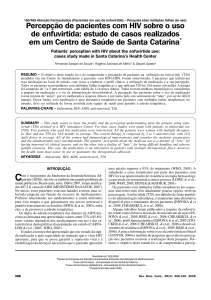 Percepção de pacientes com HIV sobre o uso de enfuvirtida: estudo