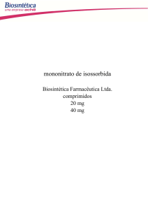 mononitrato de isossorbida