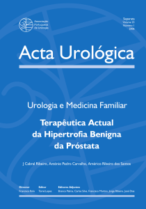 Terapêutica Actual da Hipertrofia Benigna da Próstata