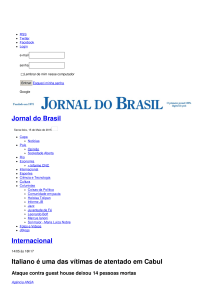 Jornal do Brasil Internacional Italiano é uma das vítimas de atentado