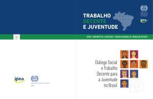 Diálogo Social e Trabalho Decente para a Juventude no Brasil
