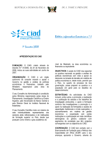 Bol.Inf.Econ. no.1 - Ministério das Finanças e Administração Pública