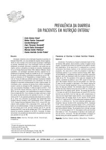 prevalência da diarreia em pacientes em nutrição enteral1