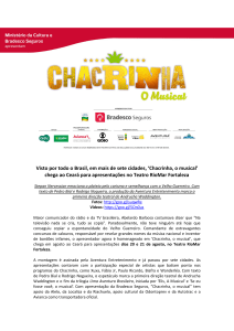 Chacrinha, o musical - Teatro RioMar Fortaleza