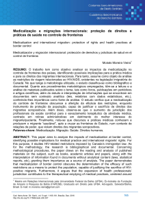 Medicalização e migrações internacionais: proteção de direitos e