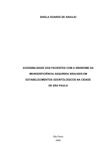 sheila soares de araujo acessibilidade dos pacientes com a