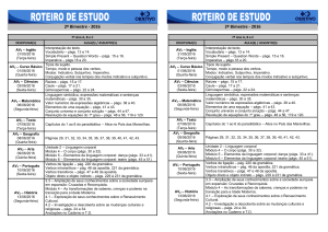 2º Bimestre - 2016 2º Bimestre