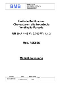 48 V / 2.700 W / 4.1.2 Mod. R2K5ES Manual do