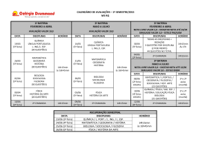 calendário de avaliações – 1º semestre/2015 m3 rq 1ª bateria