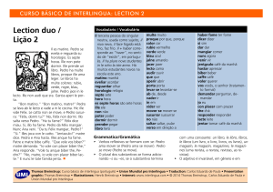 Lection 2 - Union Mundial pro Interlingua