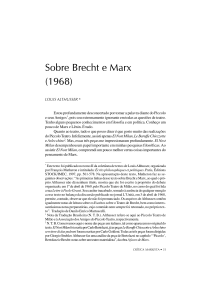 Sobre Brecht e Marx (1968)