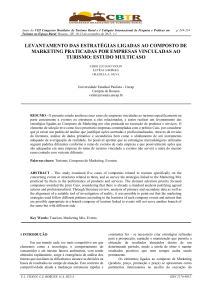 levantamento das estratégias ligadas ao composto de marketing