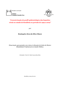 Caracterização do perfil epidemiológico das hepatites