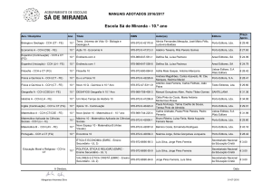 10.º Ano - Agrupamento de Escolas Sá de Miranda