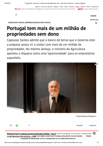 Portugal tem mais de um milhão de propriedades sem