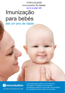 Imunização para bebés - Public Health Agency