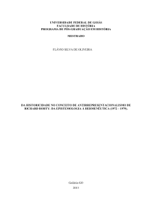 OLIVEIRA, Flávio Silva de. Da historicidade no conceito de