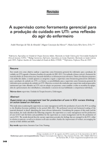 A supervisão como ferramenta gerencial para a produção do