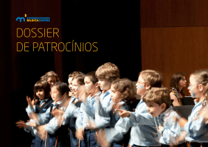 dossier de patrocínios - Conservatório de Música de Sintra