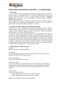 SÍFILIS E INFECÇÃO PELO HIV NA GRAVIDEZ – A.T. Saúde da