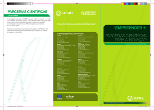 EMPREENDER + PARCERIAS CIENTÍFICAS PARA A INOVAÇÃO