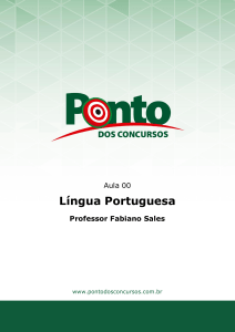 Língua Portuguesa - Ponto dos Concursos
