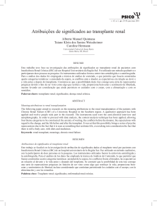 Atribuições de significados ao transplante renal