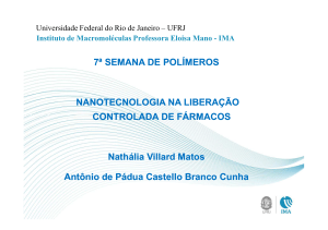 Nanotecnologia na Liberação - Instituto de Macromoléculas
