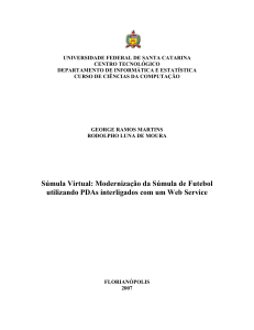 Súmula Virtual: Modernização da Súmula de Futebol utilizando