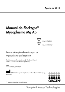 Manual do flocktype® Mycoplasma Mg Ab