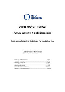 Virilon Ginseng - Bula paciente