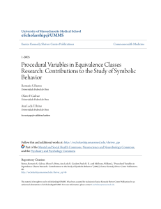 Procedural Variables in Equivalence Classes Research