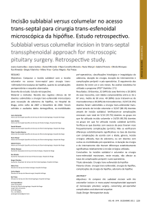 Incisão sublabial versus columelar no acesso trans