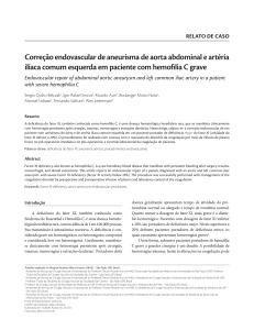 Correção endovascular de aneurisma de aorta abdominal e artéria