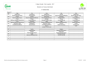 9º ano - Colégio Sinodal