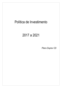 Política de Investimentos