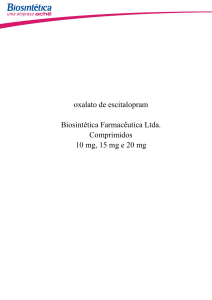 oxalato de escitalopram Biosintética Farmacêutica Ltda