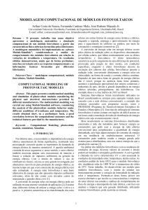 modelagem computacional de módulos fotovoltaicos