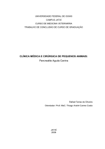 - Curso de Medicina Veterinária da Regional Jataí da UFG