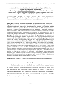 Avaliação da Diversidade Genética e da Estrutura de Populações