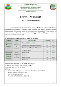 edital nº _____/2005